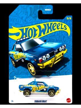 Hot Wheels 58th Anniversary Subaru BRAT Blue 1 64 Scale Die Cast Limited Edition